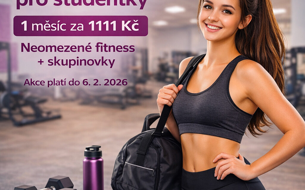 Akční členství: studentky jen za 1111 Kč/měsíc