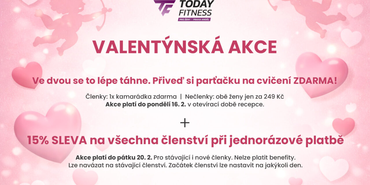 Valentýnská akce: 15% sleva na členství
